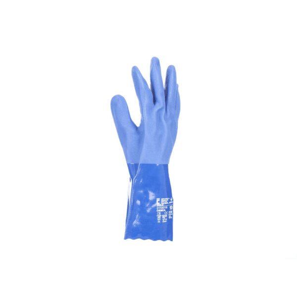 Rokavice NIVALIS s polnim potapljanjem v modrem PVC - slika 2