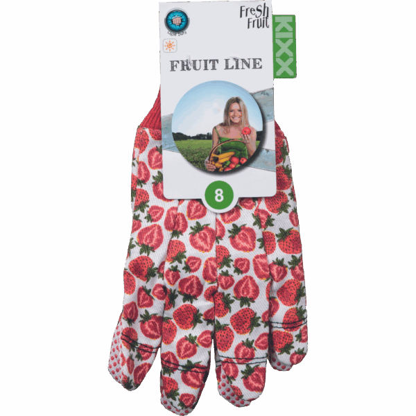 Rokavice FRESH FRUIT bombažne s PVC pikami - slika 2