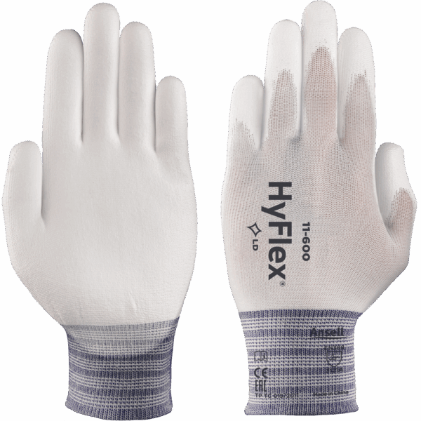 Ansell 11-600 HyFlex Bele rokavice