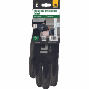 BUNTING EVO BLACK rokavice z mehurčki