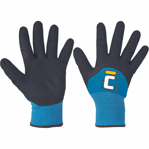 MILVUS rokavice PES/nitril 3/4