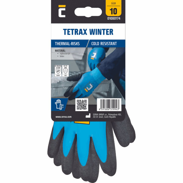 TETRAX WINTER rokavice iz najlona in lateksa - slika 3