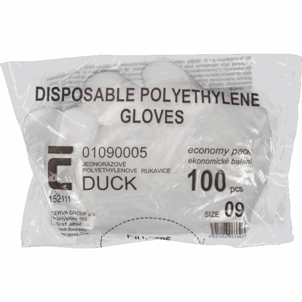 DUCK rokavice za enkratno uporabo iz polietilena - slika 2