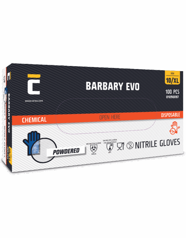 BARBARY EVO nitril rokavice prašek. - slika 3