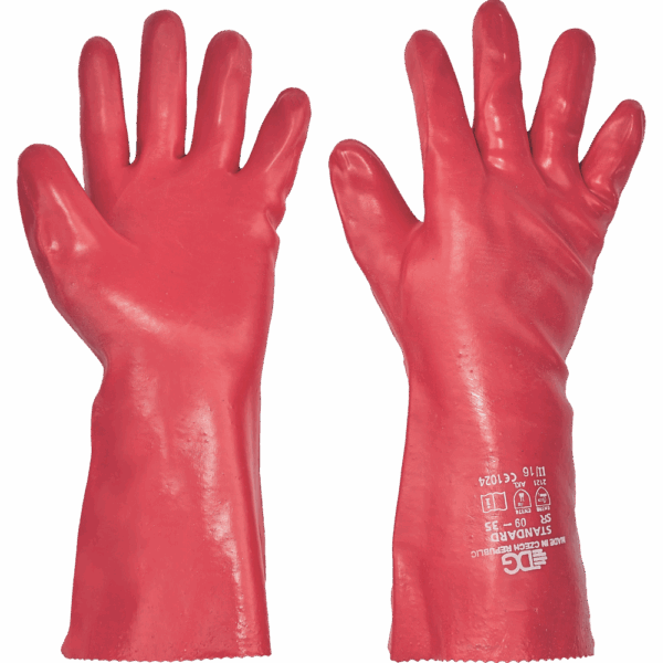 Rokavice STANDARD, namočene v PVC 35 cm - slika 2
