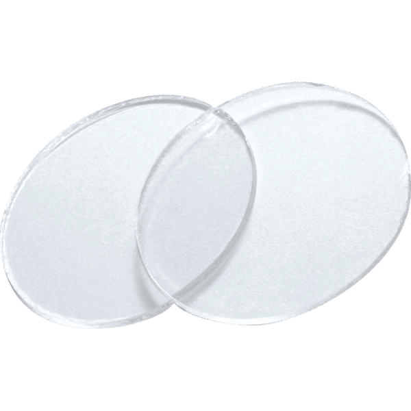 Okrogle leče fr weld.Goggl. Clear d=50mm