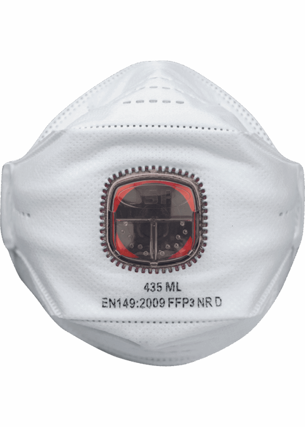 JSP SpringFit FFP3 435ML respirator + ventil