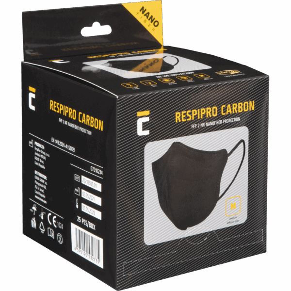 RespiPro Carbon FFP2 25 kosov respiratorjev