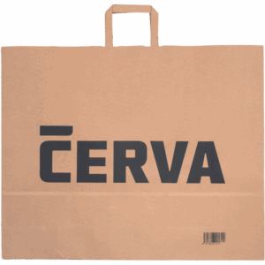 CERVA papirnata vrečka naravna 54x14x44 cm