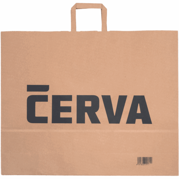 CERVA papirnata vrečka naravna 54x14x44 cm