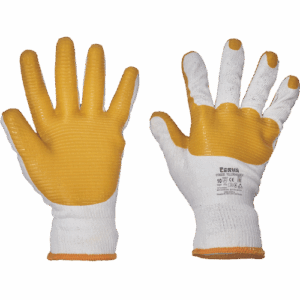 Rokavice YELLOWHAMMER, prevlečene z lateksom