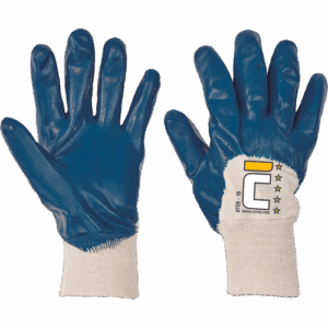 Rokavice ATER, ki so do polovice potopljene v nitril