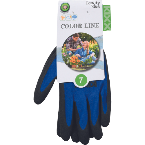 BEASTY BLUE rokavice iz najlonskega lateksa na dlani - slika 2