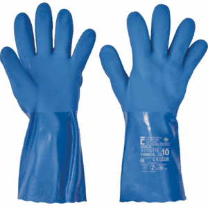 Rokavice NIVALIS s polnim potapljanjem v modrem PVC