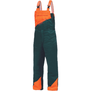 PLUTO hlače z naramnicami, odporne na žaganje