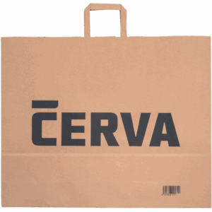 CERVA papirnata vrečka naravna 54x14x44 cm