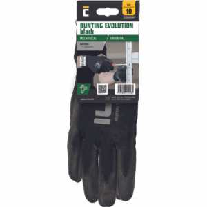 BUNTING EVO BLACK rokavice z mehurčki