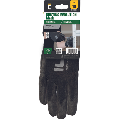 BUNTING EVO BLACK rokavice z mehurčki