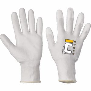 NAEVIA rokavice dineema/nylon bele barve